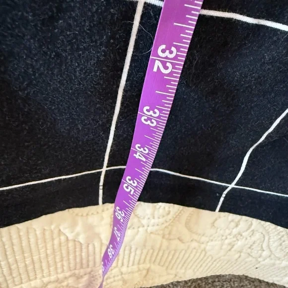 100% Cotton ELK black white grid t-shirt dress with pockets - women's 4 - Picture 3 of 7